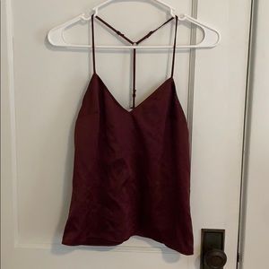 Wine colored tank top - Socialite